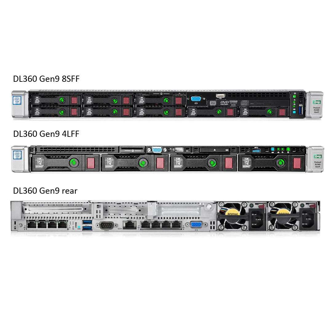 Refurbished HPE ProLiant DL360 Gen9 Configure to Order Rack Server