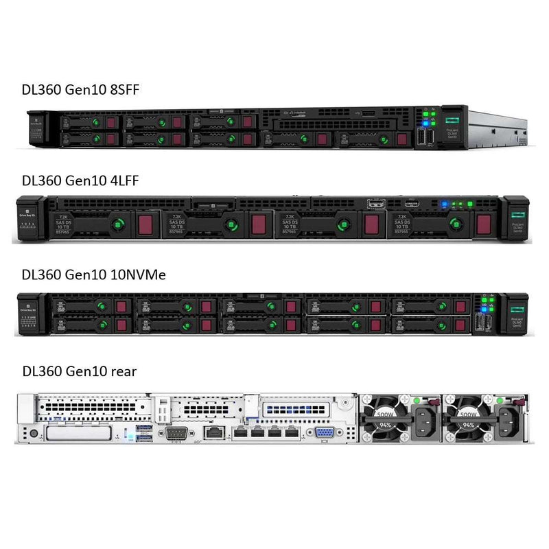 Refurbished HPE ProLiant DL360 Gen10 Configure to Order Rack Server