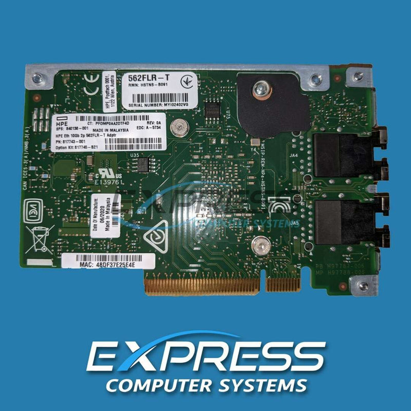 817745-B21 - HPE Ethernet 10Gb 2-port 562FLR-T Adapter