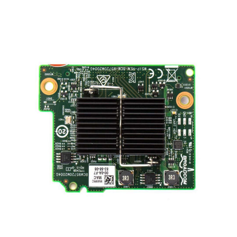 Dell Broadcom 5720 1GbE BASE-T Quad Port PCI-e bNDC | MW9RC
