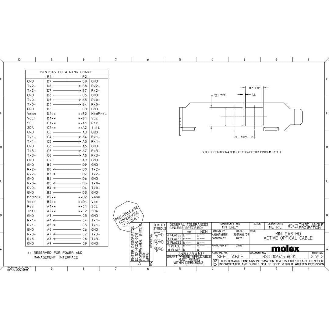 NetApp X66046A - 50m Data Cable with Plug MiniSAS HD/MiniSAS HD | miniSAS HD/miniSAS HD, AOC,