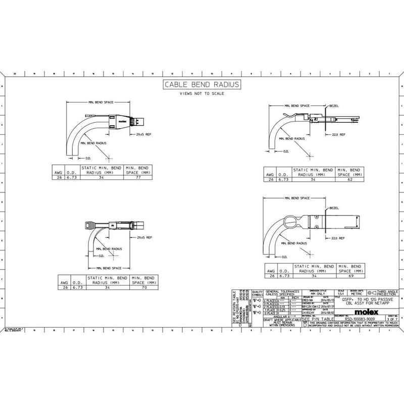 NetApp X66021A-R6 - 2m Data Cable with Plug MiniSAS HD/QSFP | Storage, MiniSAS HD/QSFP, 12Gb,