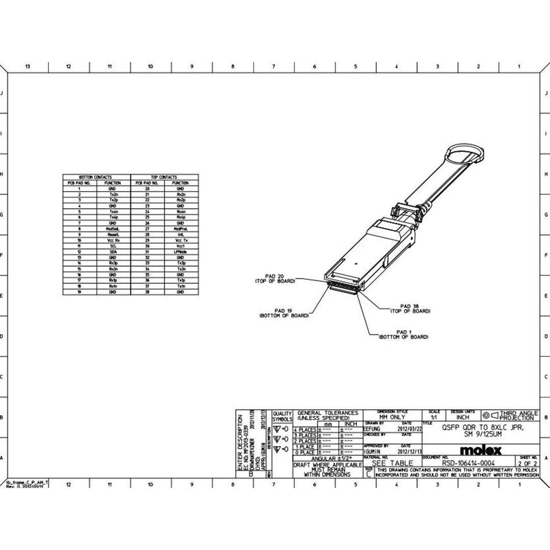 NetApp X66015A-R6 - 30m Data Cable with Plug QSFP/8x Simplex LC | Cntlr/Shelf-PatchP, OS1, QSFP/LC,
