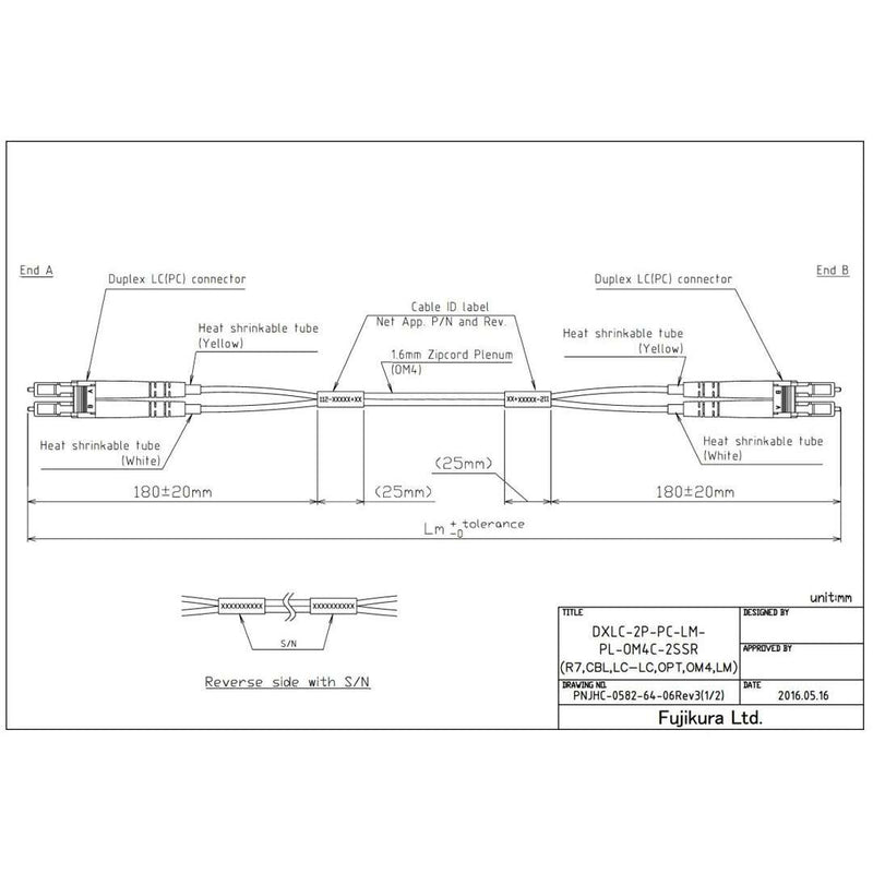 NetApp X66250-15 - 15m size_50µmData Cable with Plug LC/LC | Opt, OM4, 50µm, LC/LC,