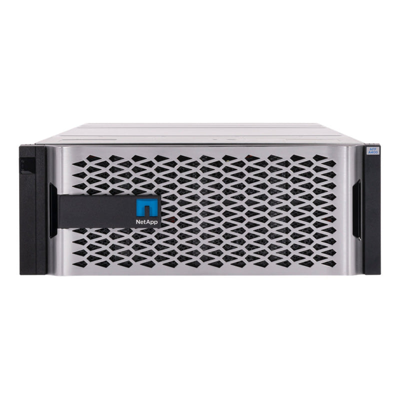 NetApp All Flash FAS (AFF) A400A Single Chassis HA Pair, Ethernet Bundle Filer Head (AFF-A400A-003)