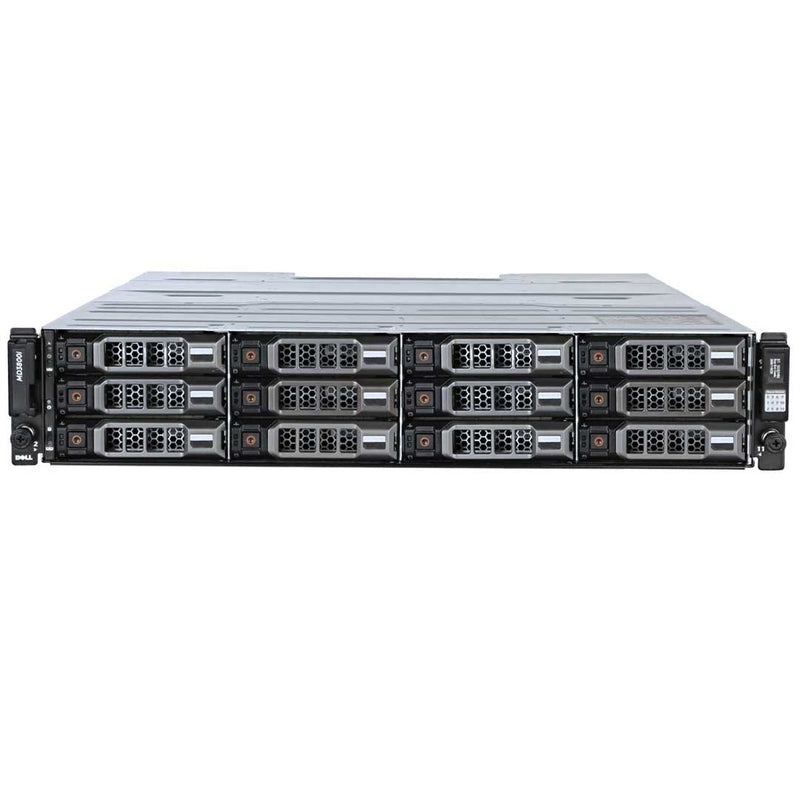 Dell PowerVault MD3800i 12x3.5" 10GBASE-T iSCSI CTO Storage Array