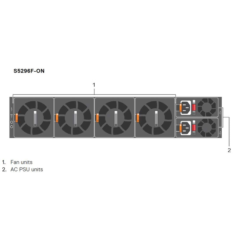 Dell EMC PowerSwitch S5296F-ON 96-Port 893W (ONIE) Switch