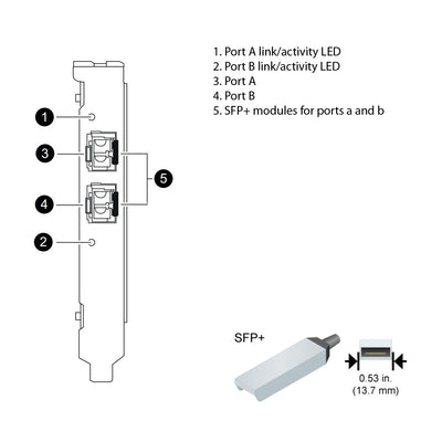 NetApp Adapter X1107A-R6 (ONTAP) 10Gb PCIe bus with plug SFP+ (2p 10GbE NIC Op)