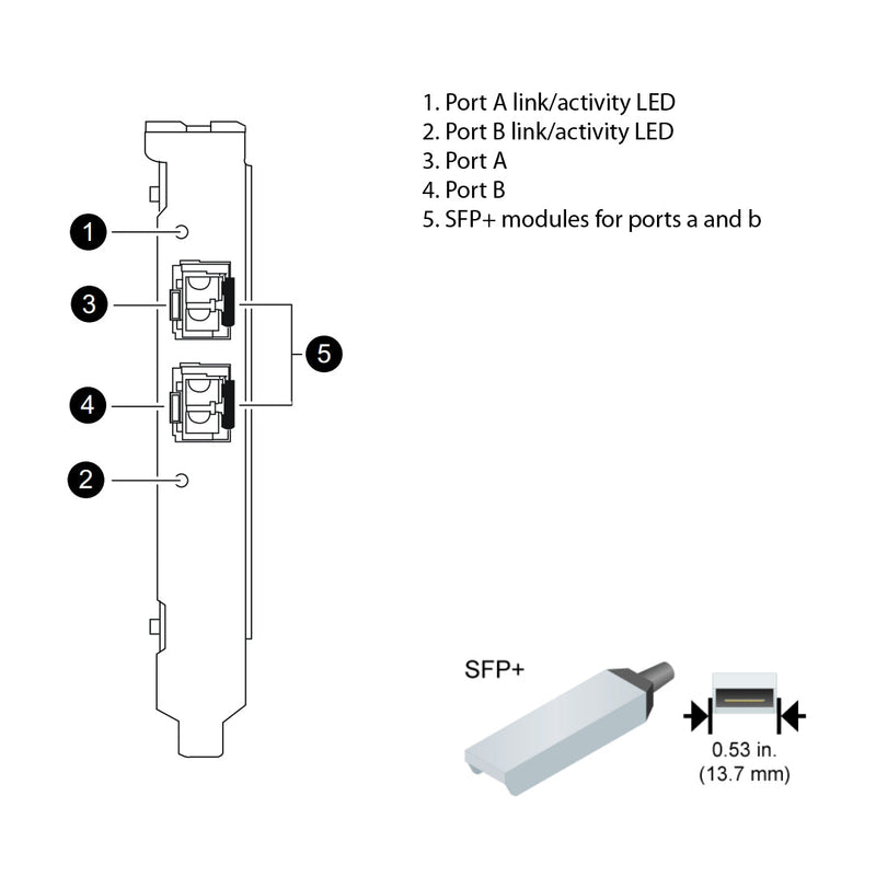 NetApp Adapter X1107A-R6 (ONTAP) 10Gb PCIe bus with plug SFP+ (2p 10GbE NIC Op)
