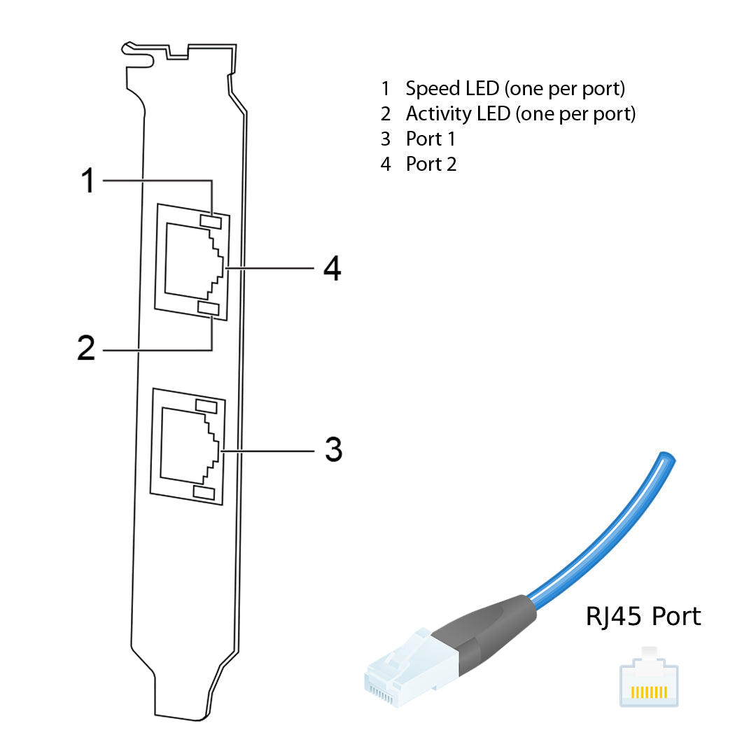 NetApp Adapter X1129A-R5 (ONTAP) 1Gb PCIe bus with plug RJ45 (2p 1GbE iSCSI Cu)