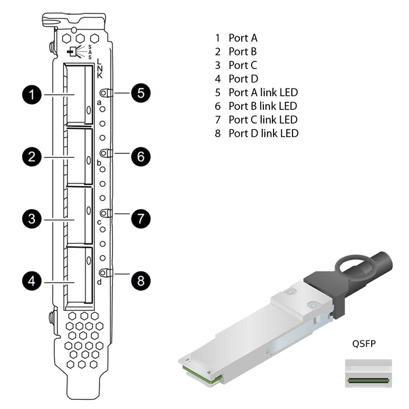 NetApp Adapter X2069-R6 (ONTAP) 2Gb PCIe bus with plug QSFP (4p 12Gb SAS Cu|Op)