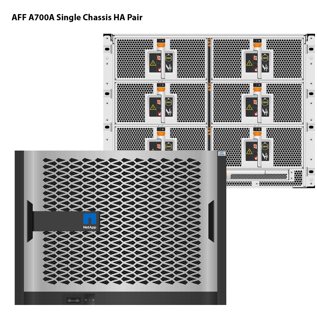 NetApp AFF A700 Single Chassis HA Pair Filer Head (AFF-A700A)
