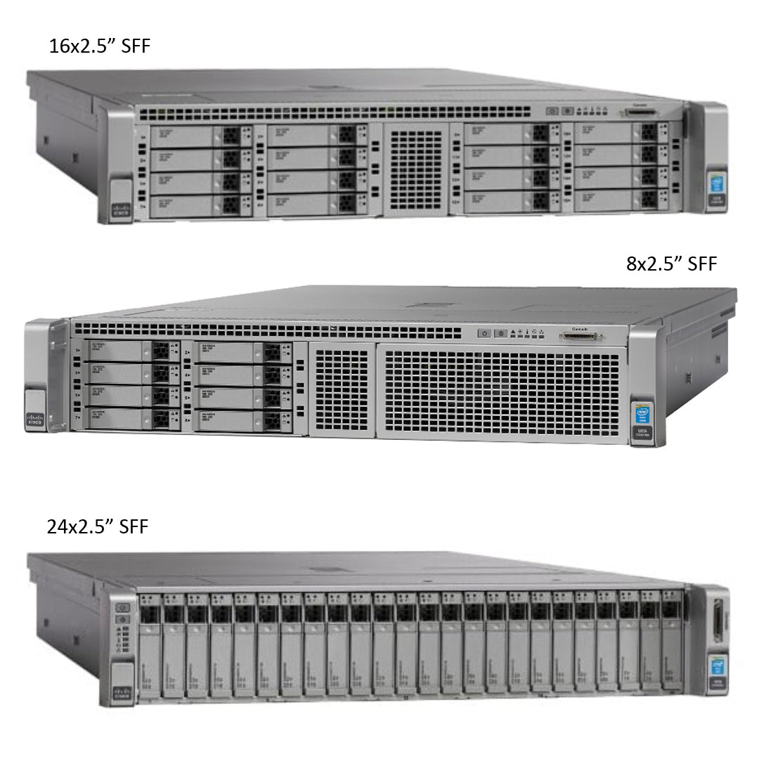 Cisco UCS C240 C-Series M4 2.5" SFF Rack Servers CTO