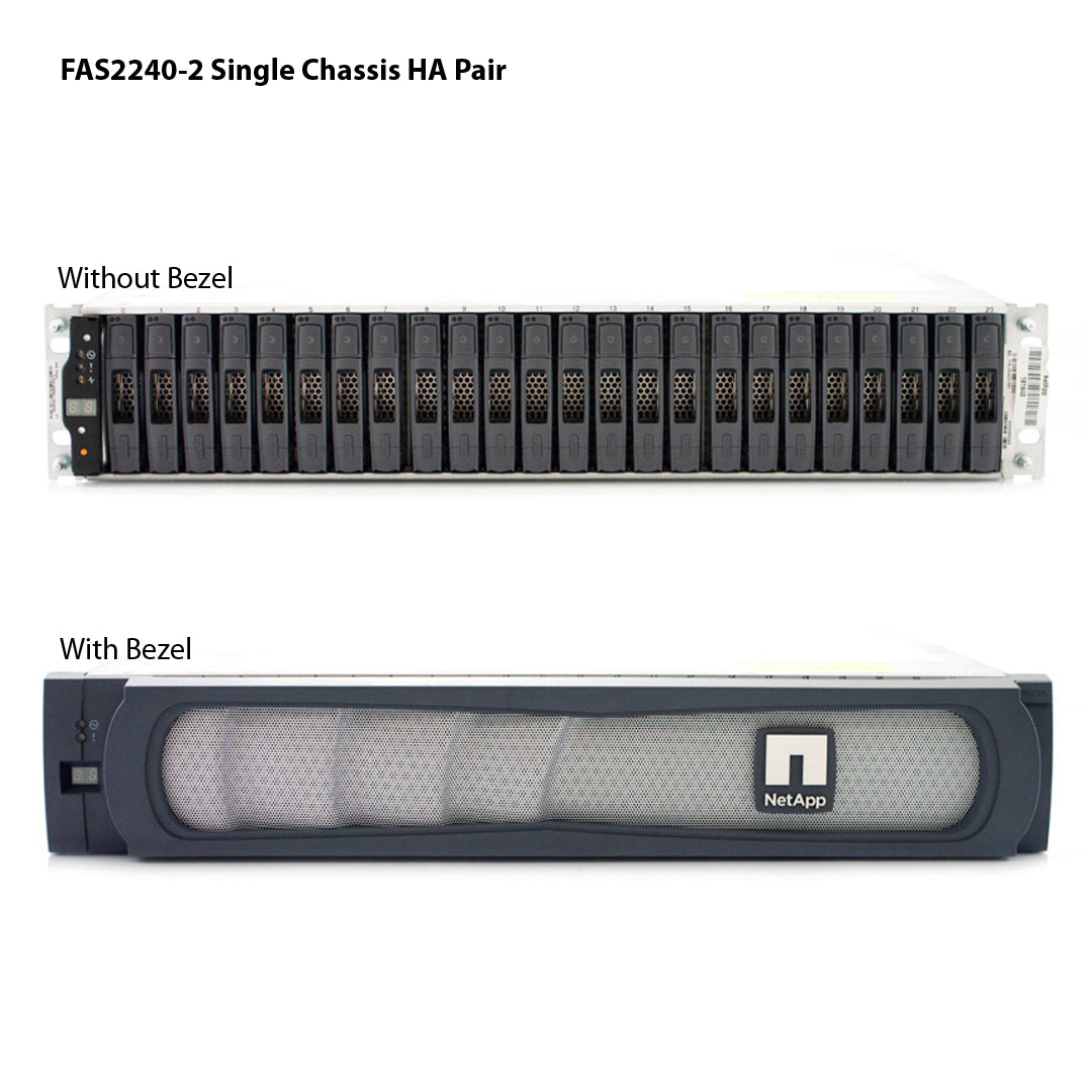 NetApp FAS2240-2 Single Chassis HA Pair Expansion Storage Array Filer Head (FAS2240-2HA)