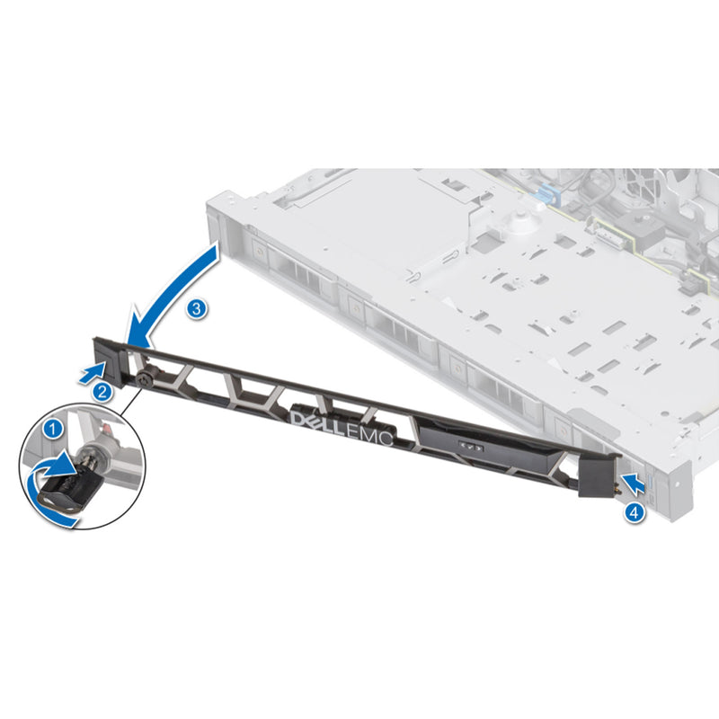 Dell PowerEdge 1U Gen 15 Security Bezel with LCD | 521RX