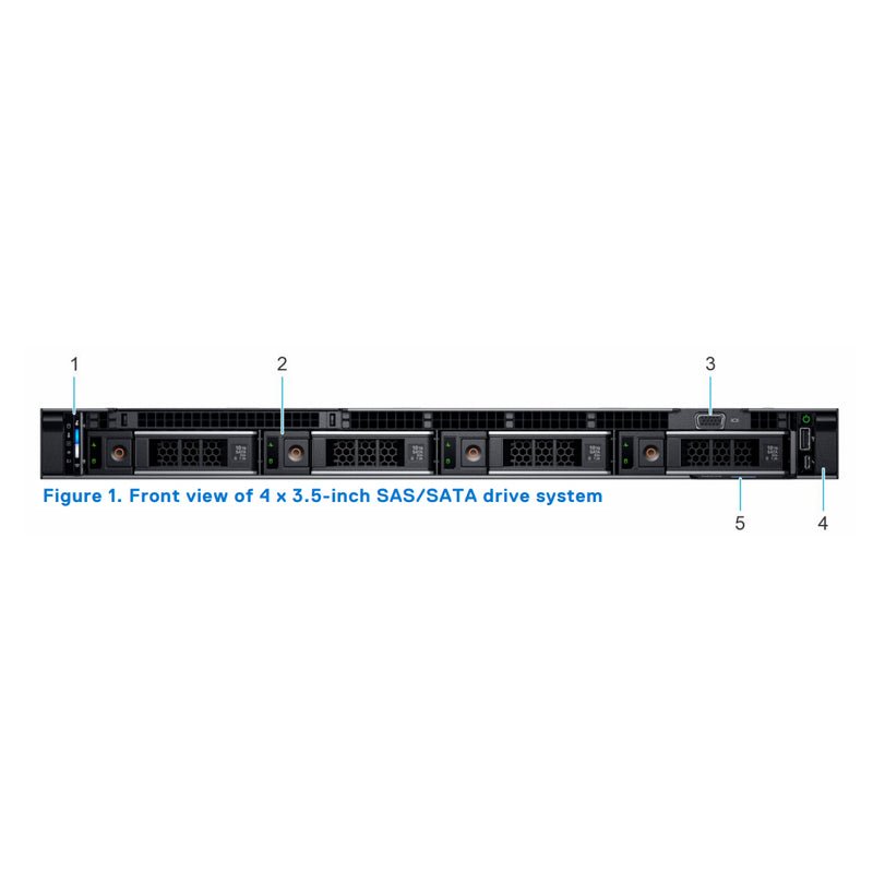 Dell PowerEdge R650 4 x 3.5-inch SAS/SATA (HDD/SSD) Chassis
