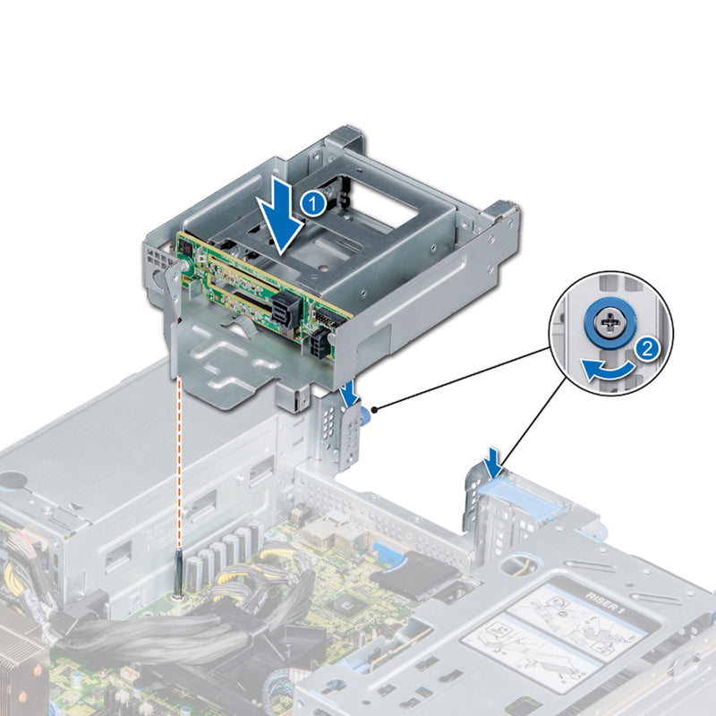 Dell PowerEdge R840 Rear Drive Cage