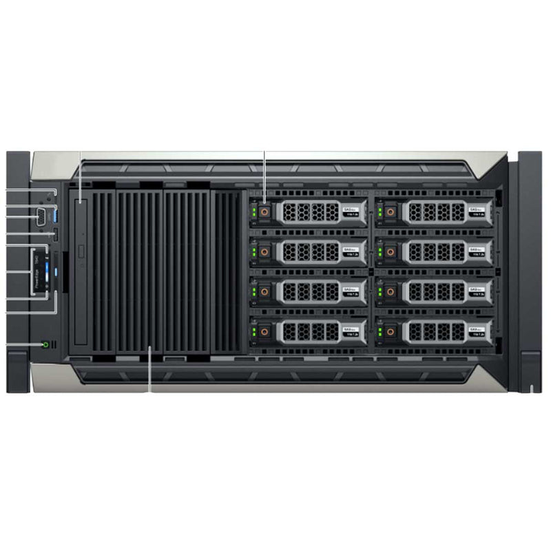 Dell PowerEdge T640 Tower Server Chassis (8x3.5")
