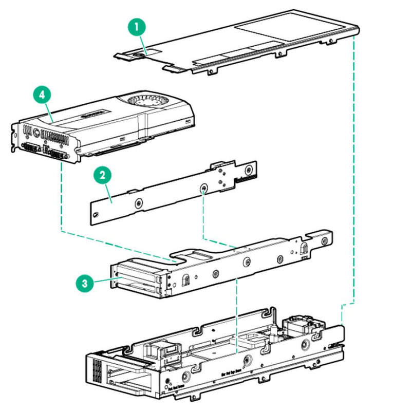 HPE ProLiant WS460c Gen9 NVMe Double Wide Expansion Graphics Server Blade