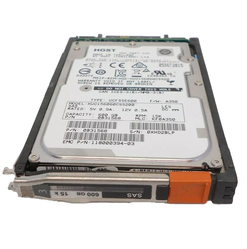 Emc 2.5" 600GB 10K SAS 6Gbps HDD | 005050211