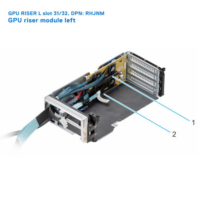 Dell Poweredge R750Xa Left GPU Riser Left | 9TR6X