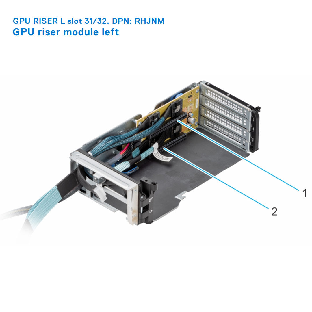 Dell Poweredge R750Xa GPU Riser Left | RHJNM