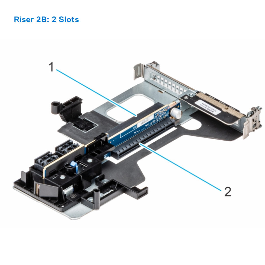 Dell PowerEdge R750 Riser 2B: 2 Slots