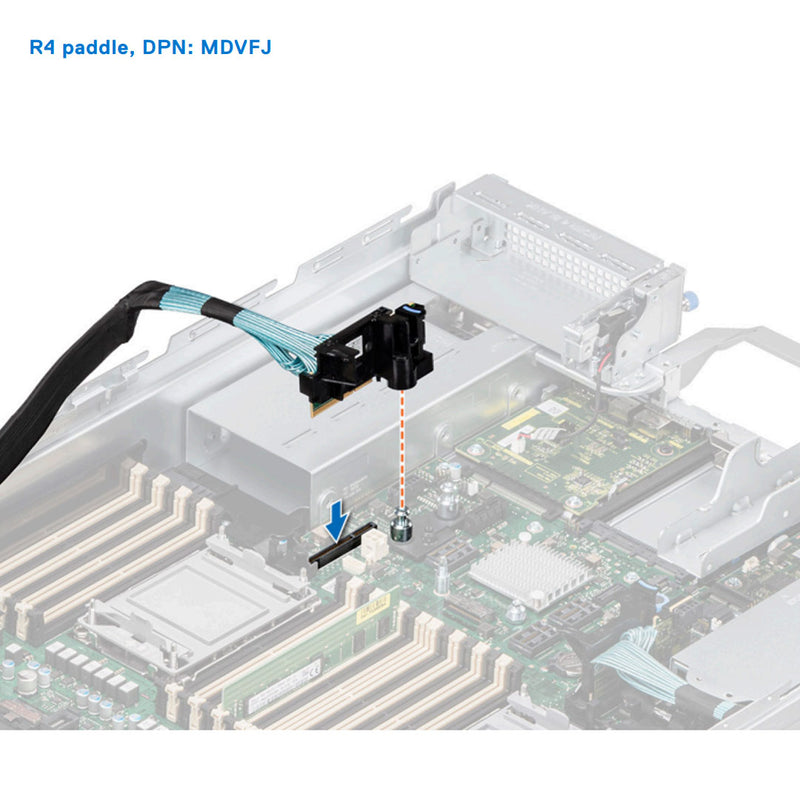 Dell Poweredge R750Xa Riser 4 Paddle Card | MDVFJ