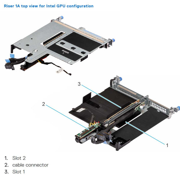 Dell PowerEdge XE9640 Riser Config 2 R1A + R4A Intel