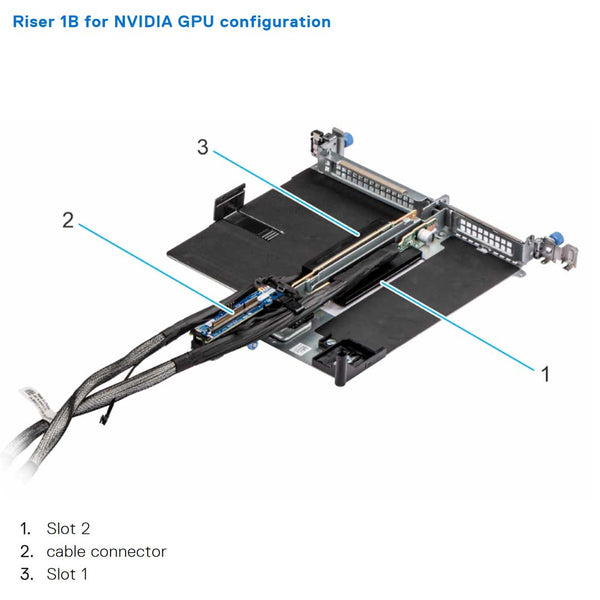 Dell PowerEdge XE9640 Riser Config 3 R1B + R4B NVIDIA