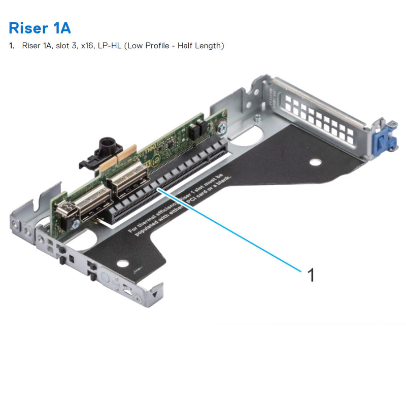Dell Poweredge Xr12 Riser Configuration 3 | R1A+R2A+R3A