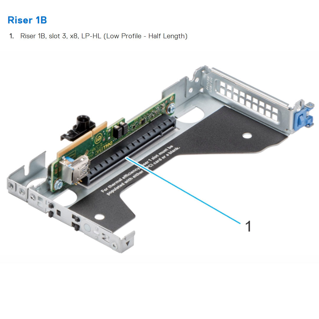 Dell Poweredge Xr12 Riser Configuration 1 | R1B+R2B+R3B