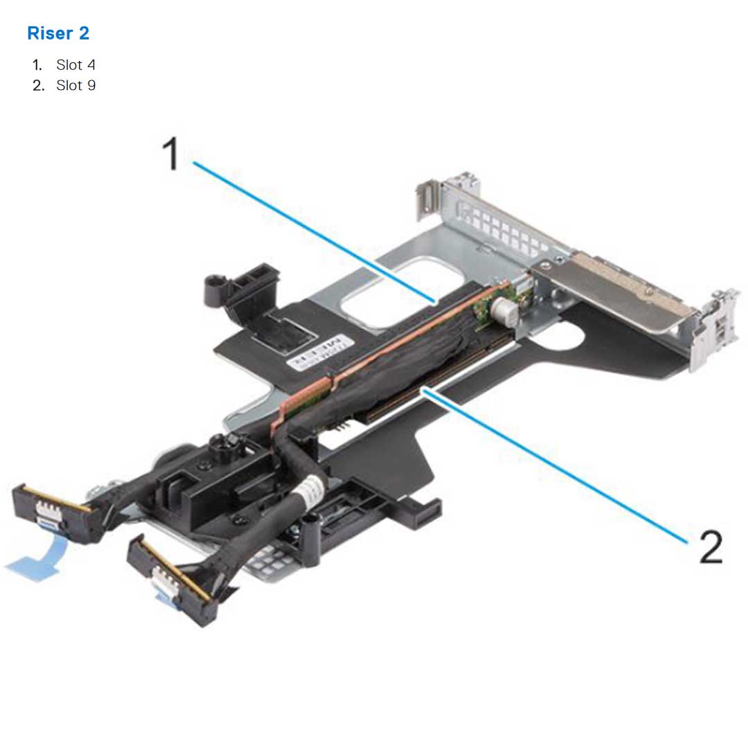 Dell PowerEdge R960 Riser 2 2x16 (R2) Slot 4, 9