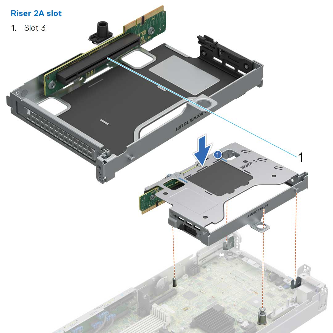Dell XR8610t Riser Config 1 (R2A)