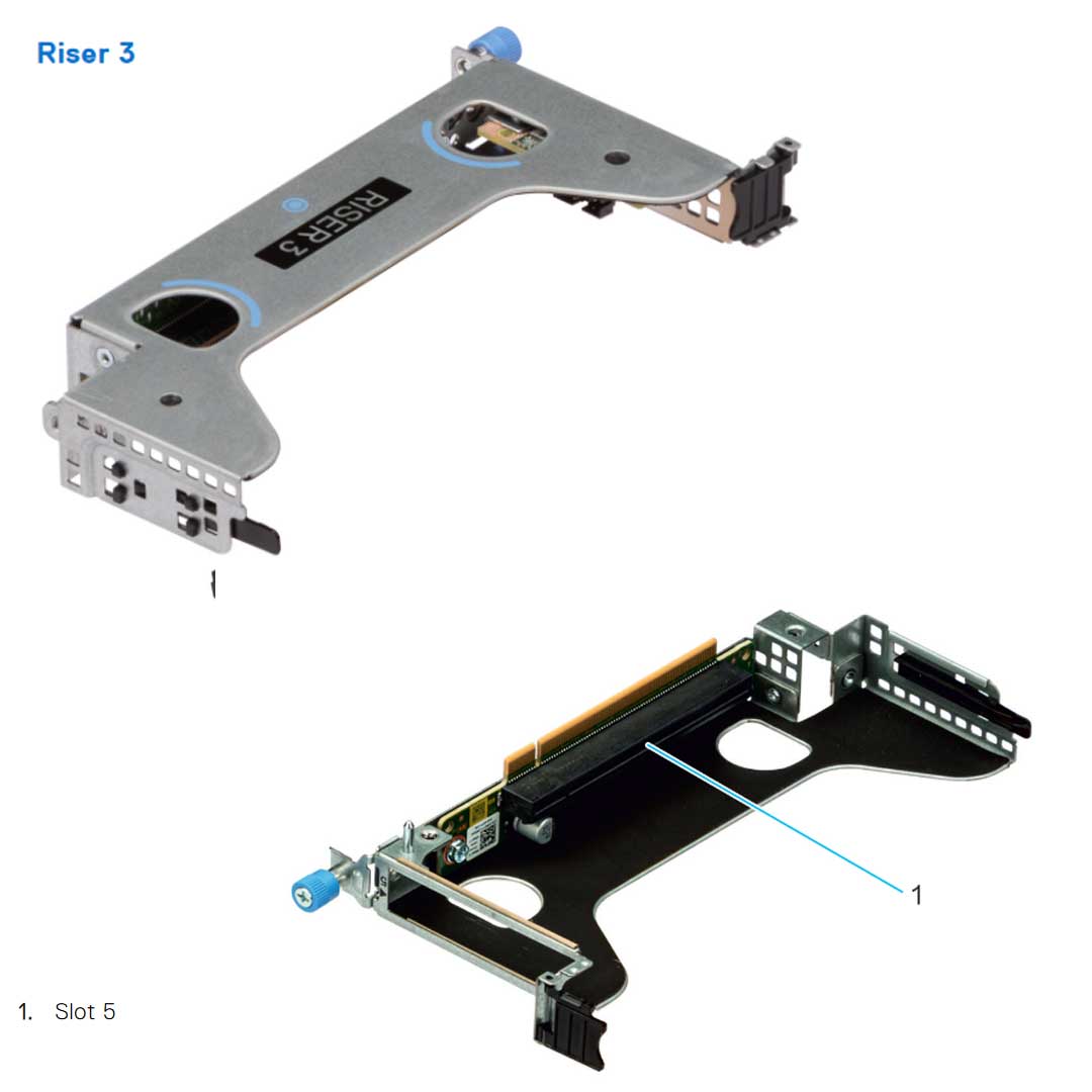 Dell PowerEdge Riser Config 2 R1A+R2A+R3