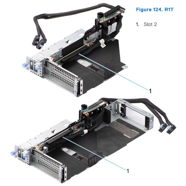 Dell PowerEdge R7615 Riser Config 3-2 R1t + R2t + R3b + R4p (FL)
