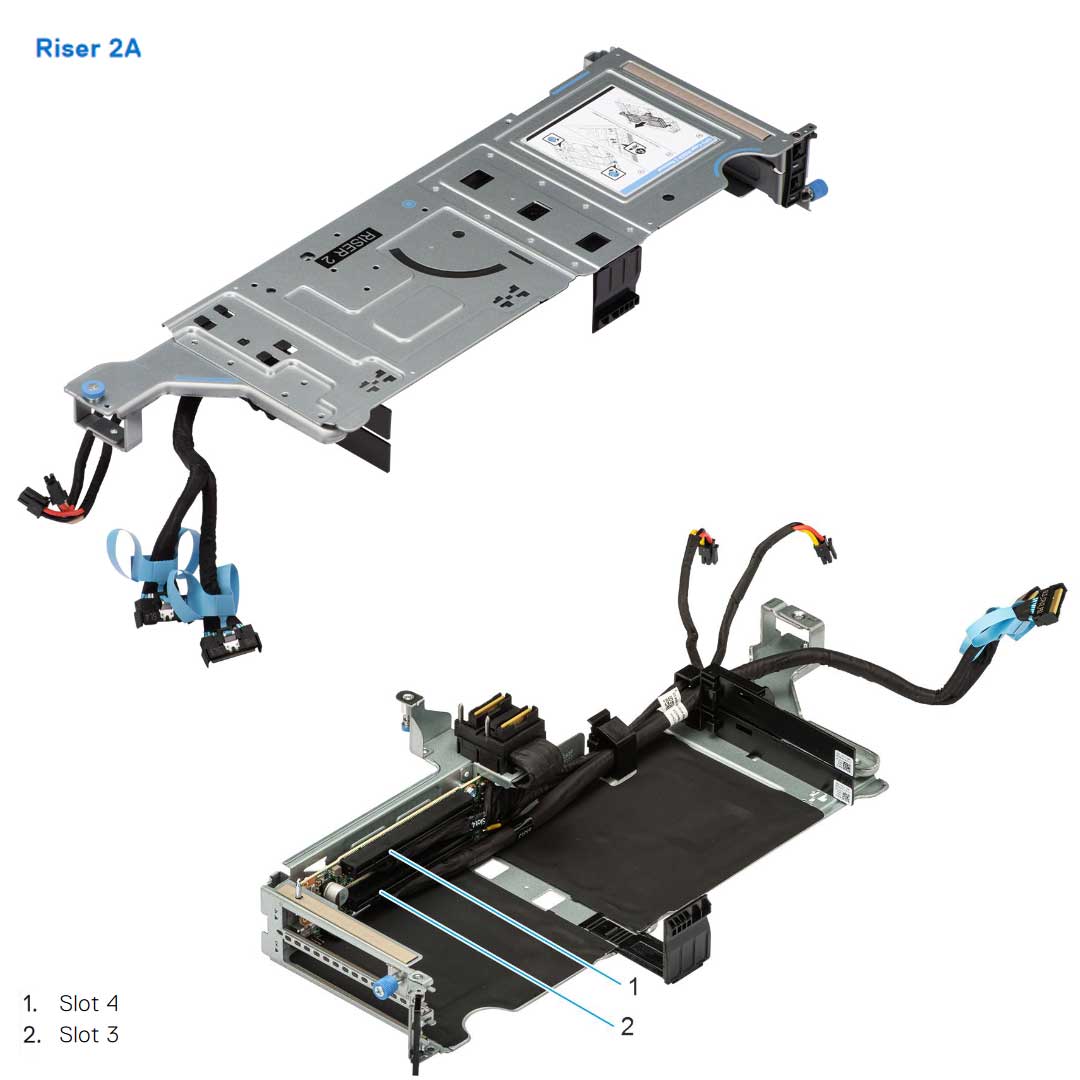 Dell PowerEdge Riser Config 2 R1A+R2A+R3