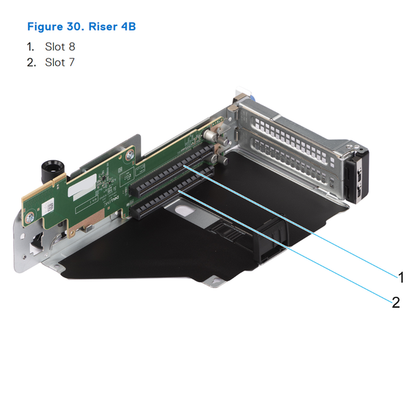 Dell PowerEdge R860 Riser Config 0 R1B + R4B