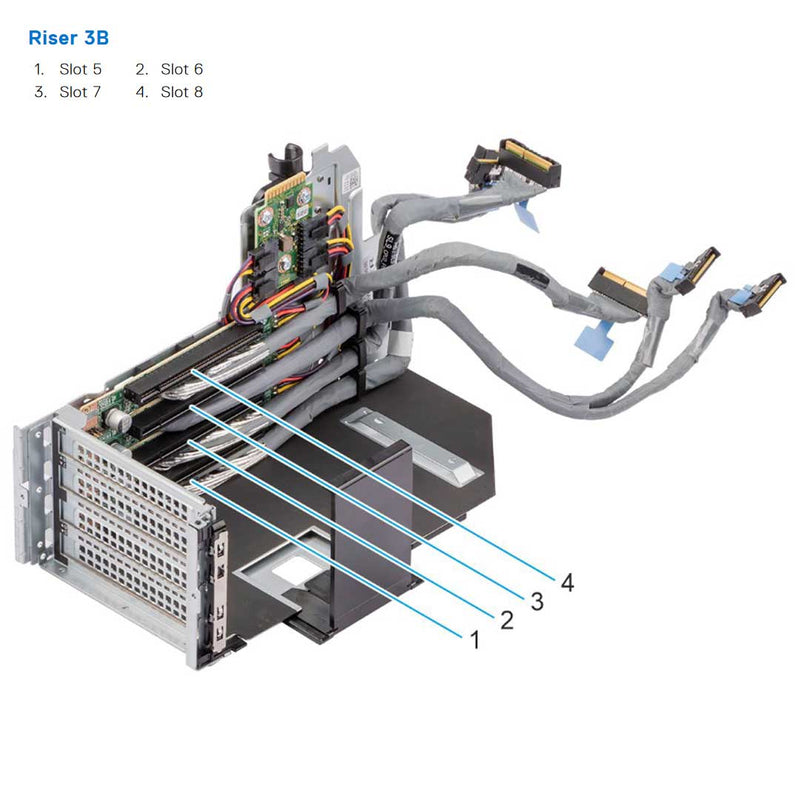 Dell PowerEdge R960 Riser Config2. 2 x16 LP + 10 x16 FH