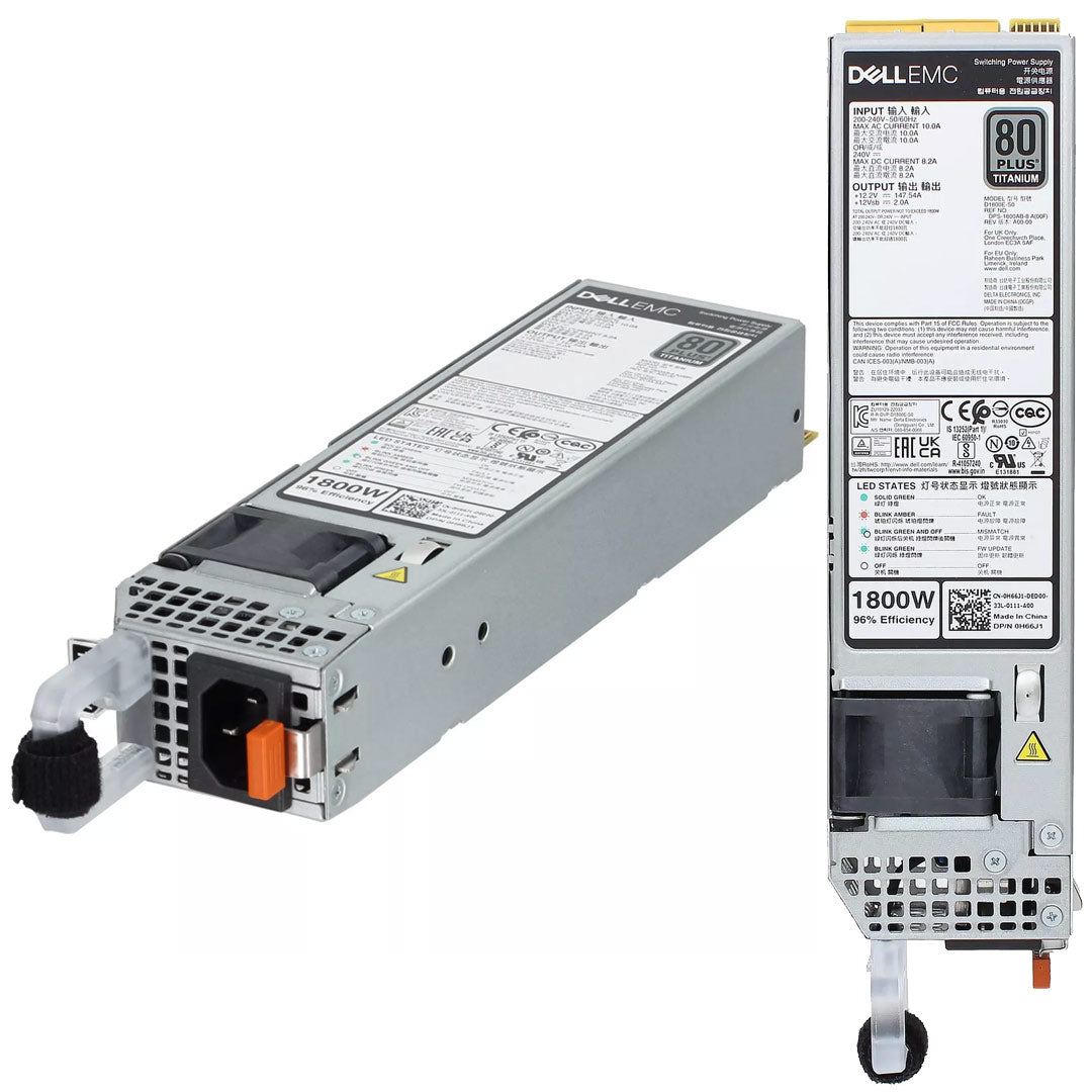 Dell Titanium 80+ 1800W 60mm Power Supply Unit (PSU) | H66J1