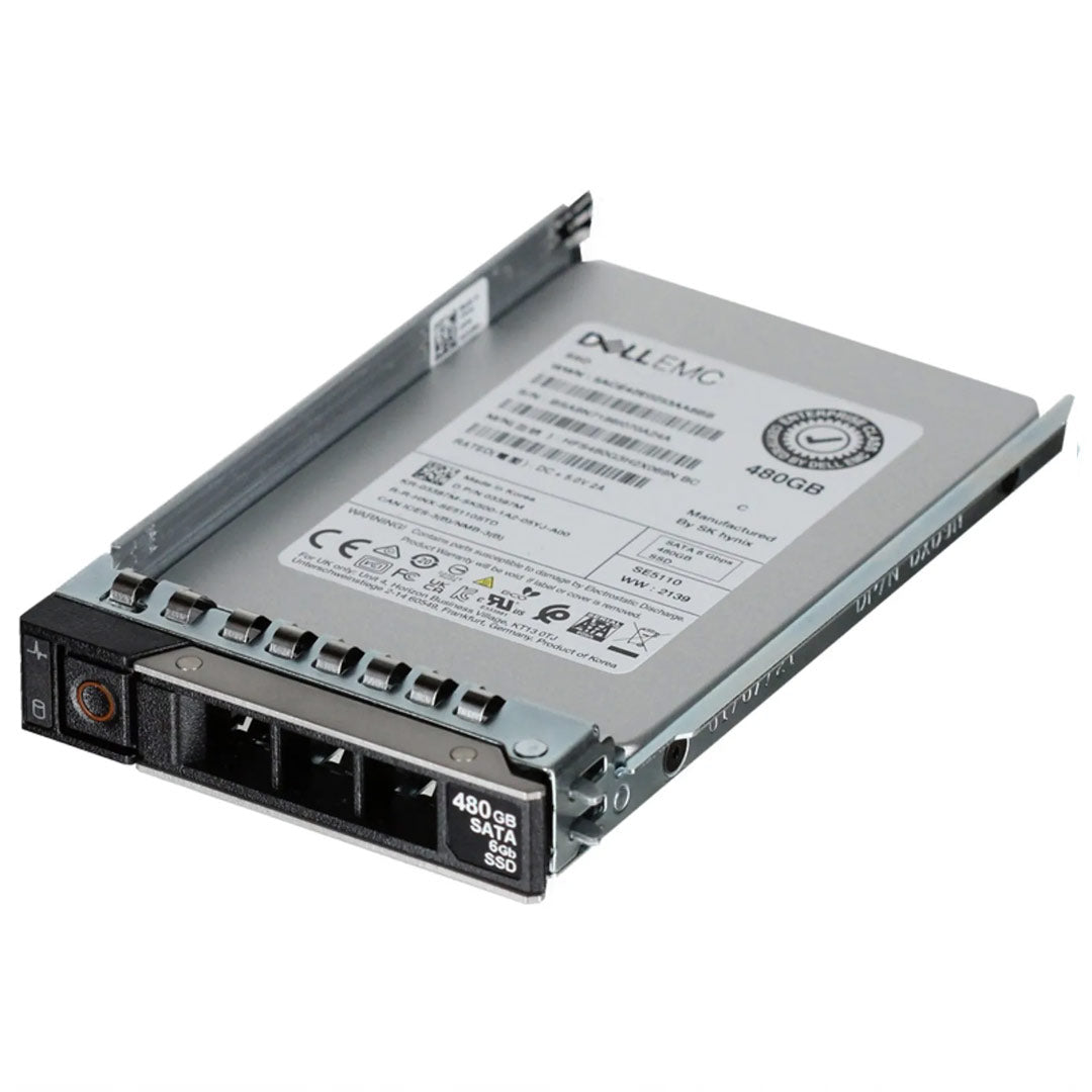 Dell 480GB SATA 6Gbps RI 512e SSD w/ Hybrid Carrier 1 DWPD | 3397M