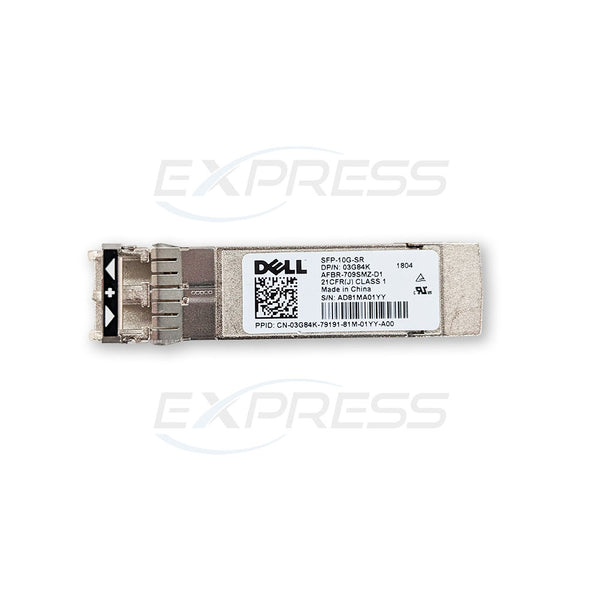 3G84K - Short Range 10Gbps SFP+ Dell Transceiver (SFP-10G-SR)