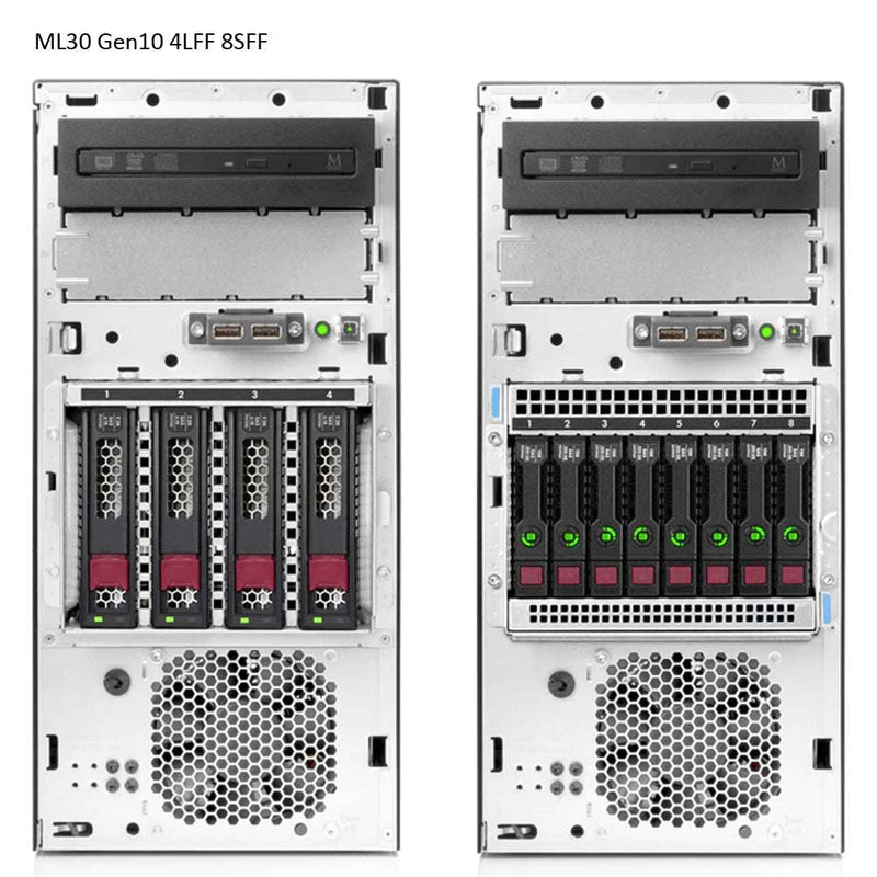 HPE ProLiant ML30 (G10) Entry Model Server E-2224 3.4GHz 4C 1P 16GB-U S100i 4LFF-NHP 1TB 350W PS | P16927-S01
