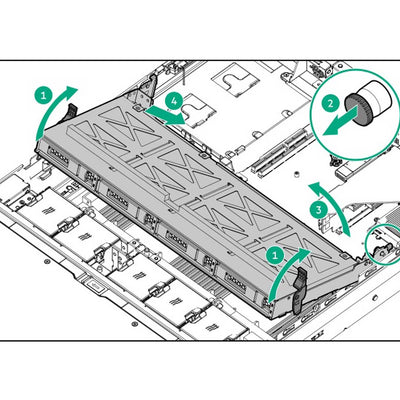 HPE Apollo 4200 Gen10 Plus 4Lff Sas/Sata Lp Drive Cage 3 Upgrade Kit | P28702-B21