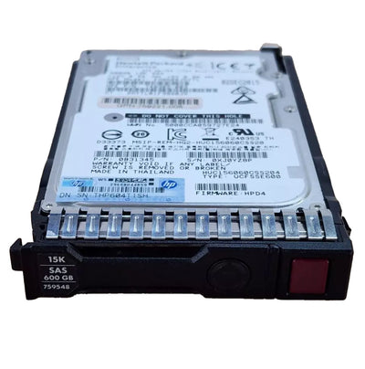 HPE 2.5" 600GB 15K SAS 12Gbps HDD | 759548-001
