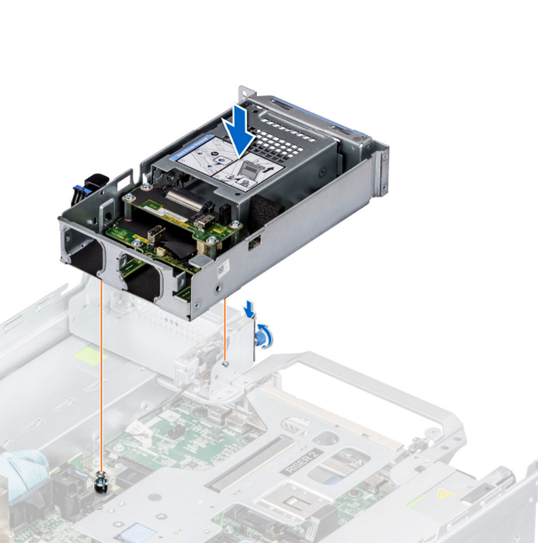 Dell R7525 2X2.5" Rear Drive Assembly | 7THPW