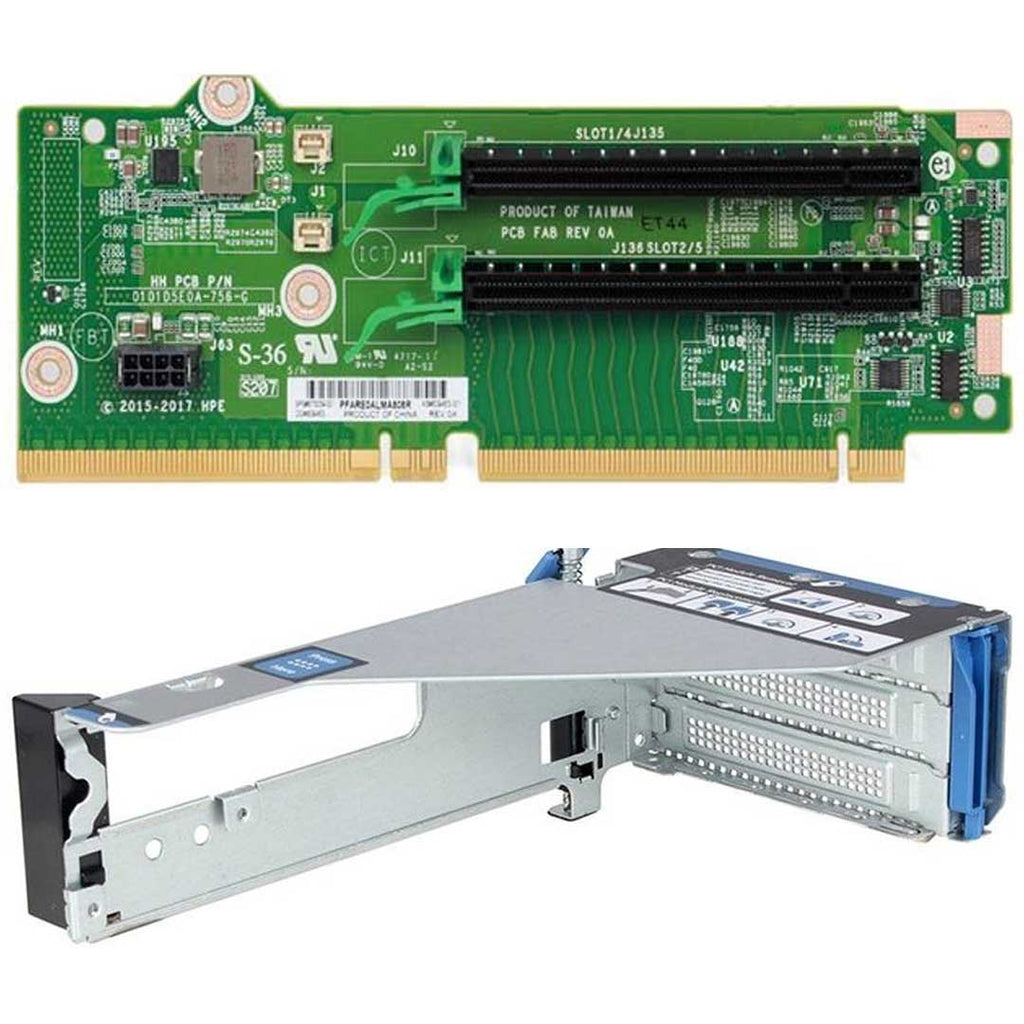 HPE DL38X (G10) Primary/Secondary x16/X16 Slot 1/2 Riser Kit