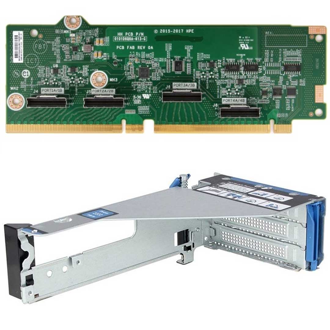 HPE ProLiant Dl380 (G10) Plus 4-Port 8NVMe SlimSAS Secondary Riser Kit | P35417-B21