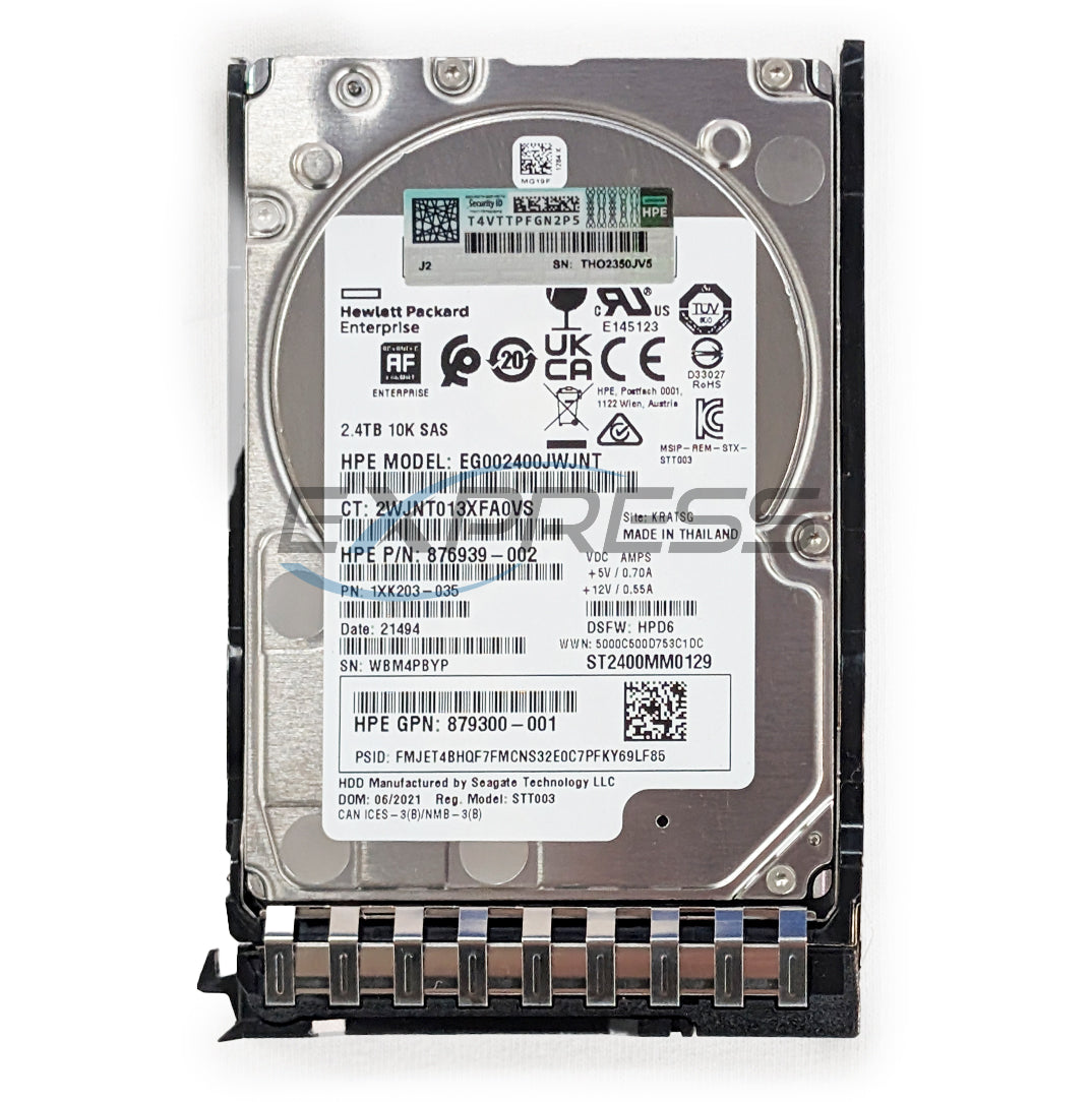 HPE 2.5" 2.4TB 10K SAS 12Gbps HDD | 876939-002