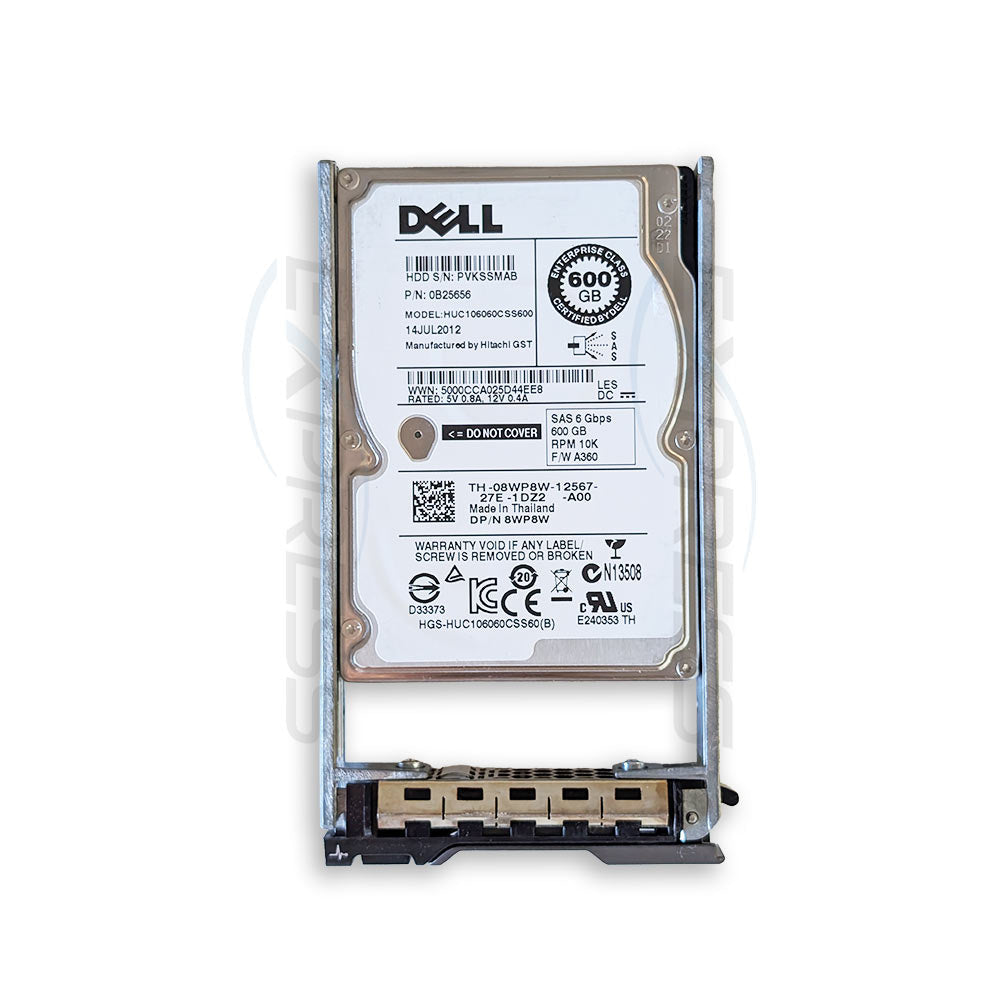 8WP8W - Dell 2.5" 600GB 10K SAS 6Gbps HDD